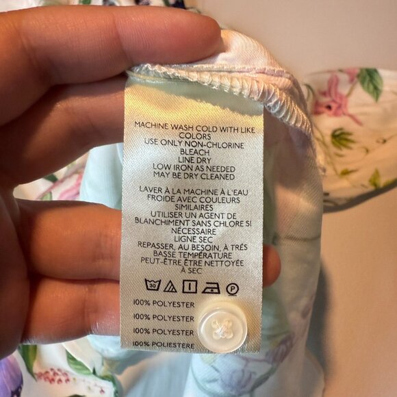 Anthropologie Women S Floral Butterfly Shirt Button Up Long Sleeve Colorful Top - Picture 5 of 9